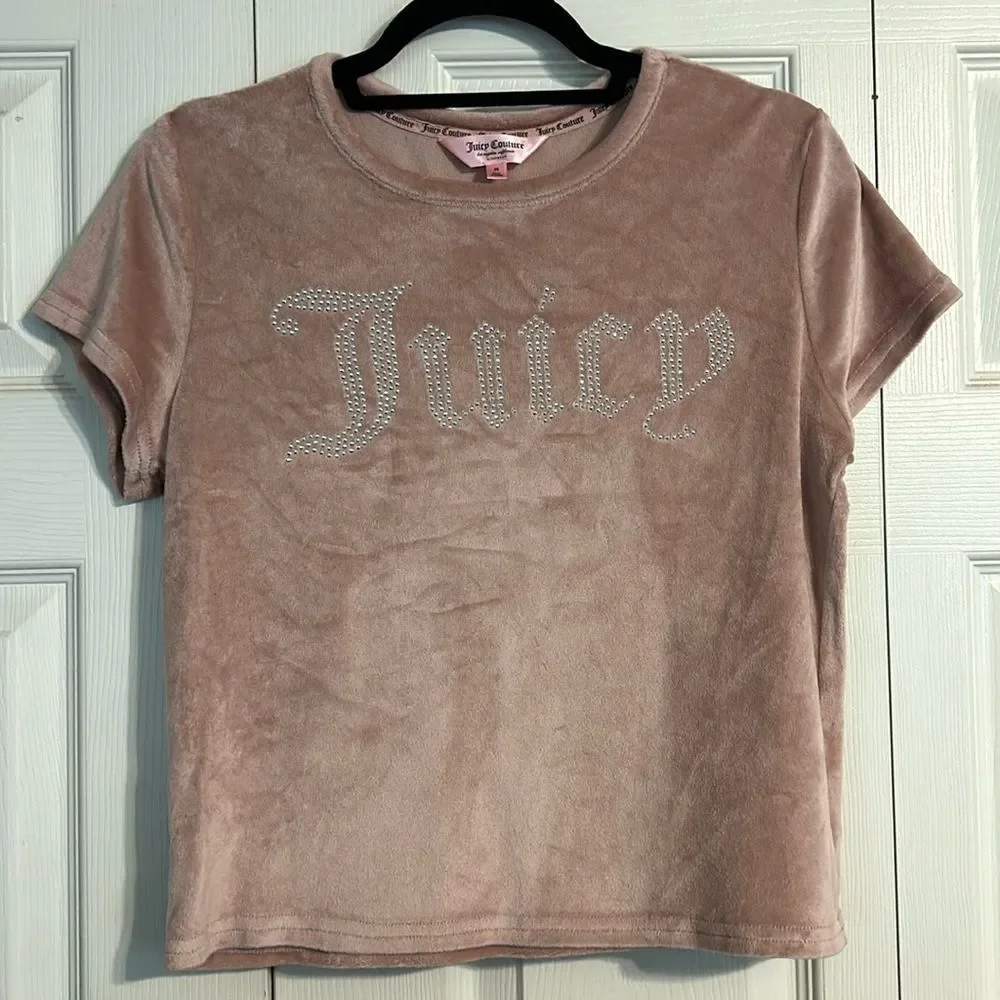JUICY COUTURE Size Medium Rose Pink Silver Bling Spellout Loungewear Intimates
